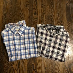 Mens long sleeve button up Abercrombie and express